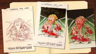 So I thought, OK let's
break down a painting a day. - 30 Years of Garbage: The Garbage Pail Kids Story