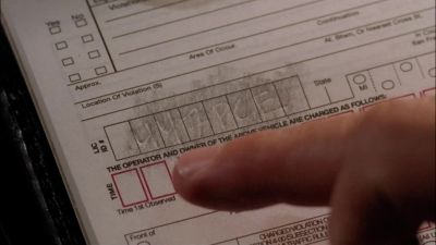 - So I write down
the license number. - Monk