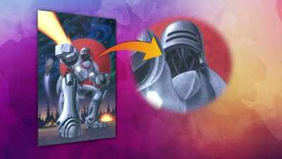 So I'd have all these exposed, open joints, under his neck. - Video Game Box Art: The Stories Behind the Covers