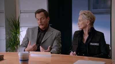 So I'll tell you what,
we're going to ask you a question, - Murderville