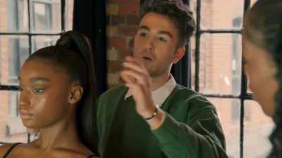 So, I'm creating an eye shape
off the makeup now, - Glow Up: Britain's Next Make-Up Star