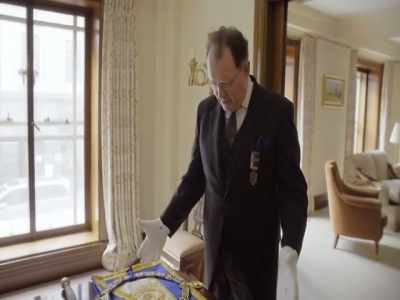 So I'm doing a bit
of cross-dressing today, - Inside the Freemasons