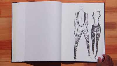 So I'm going to make a tent-shaped
big bomber jacket. - Next in Fashion