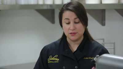 So, I'm gonna add
my baking powder, - No Recipe Road Trip With the Try Guys