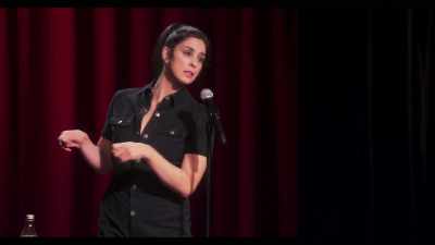 So, as I'm leaving, I said to Michael...
Which is something we like to do, - Sarah Silverman: A Speck of Dust
