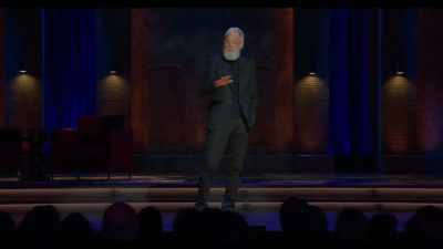 So I'm picking it up,
and I'm playing around with it, - That’s My Time with David Letterman