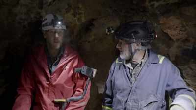 So, I'm thinking this
could lead to the big room. - Beyond Oak Island