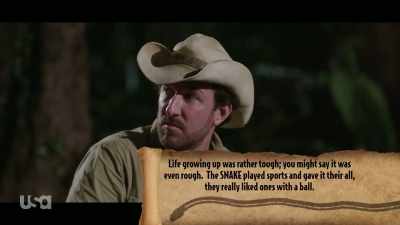So immediately I knew I had - Snake in the Grass