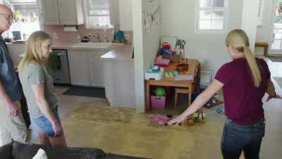 So, in a perfect world, would
you have this flooring continue? - Help! I Wrecked My House