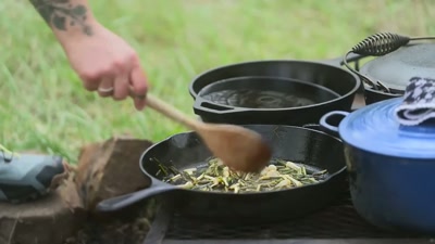 So in this blue pot,
that's gonna be some Osage red corn. - Searching for Soul Food