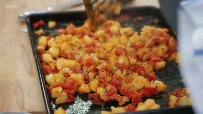 So in this is some roasted tomatoes, - Young Masterchef