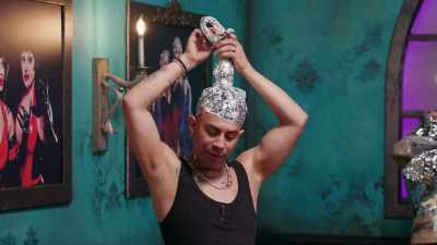 So my inspiration
for my tinfoil hat - The Boulet Brothers' Dragula: Titans
