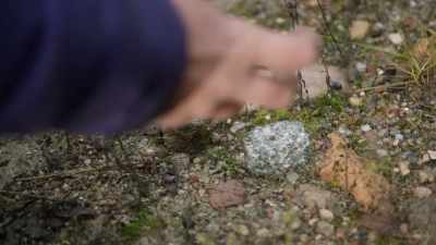So this is a clear square block
of granite. - Searching for Secrets