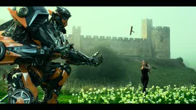 So is this a kidnapping sort of situationor her first transformer experienceIt's both really - Transformers: The Last Knight