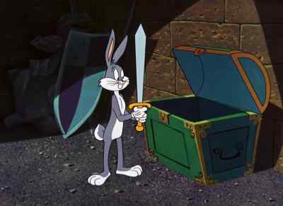 So this is the singing sword. - The Looney, Looney, Looney Bugs Bunny Movie