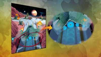 So it was kind of I had to do this overlapping sensation. - Video Game Box Art: The Stories Behind the Covers