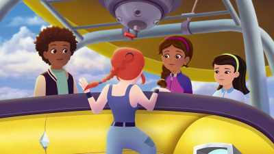 So, kids, while I was heading toward
a waterfall, what did you learn? - The Magic School Bus Rides Again: The Frizz Connection