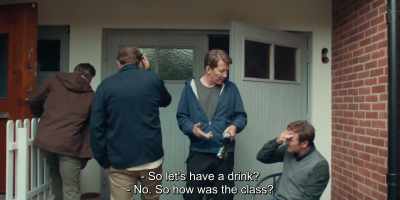 - So let's have a drink?
- No. So how was the class? - Another Round