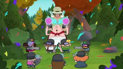So let's play dodge-paint instead. Whoa! - The Epic Tales of Captain Underpants