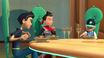So Lewis are you in Wilbur's classNo YesYes NoWell yes and noLewis is a new transfer studentYeahWhere are you from Lewis CanadaI think you mean North Montana Hasn't been called Canada in yearsDo you know Sam GundersenIt's a big country State - Meet the Robinsons