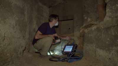 So it looks to me
that this wall's about 9" thick. - Secrets of the Underground