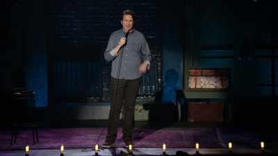 So he makes an excuse
with his egghead friends, he's, like, - Pete Holmes: Dirty Clean