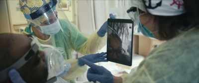 So this mask that we have
on him is a bipap mask, - The First Wave