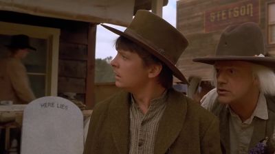 So it may not be my name that's supposed to end up on this tombstone - Back to the Future Part III
