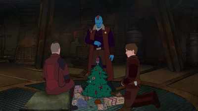 So, me and Kraglin made this tree
and we got gifts for everyone. - The Guardians of the Galaxy Holiday Special