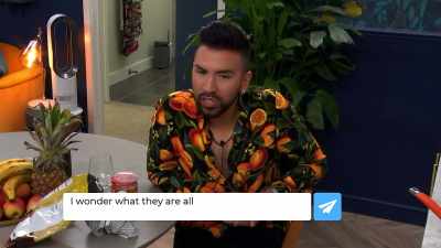 So, message: "I wonder
what they are all talking about. - The Circle