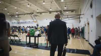 So, moments away from tip-off. - Last Chance U: Basketball
