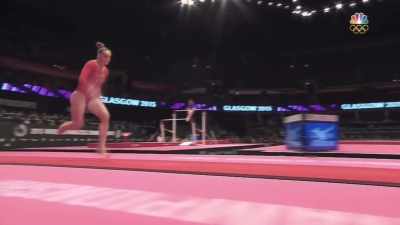 So, next up,
it's Maggie Nichols here. - Athlete A