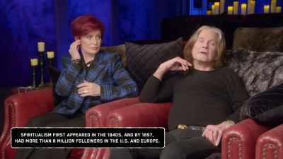 So this next video is of
someone doing table tipping. - The Osbournes Want to Believe