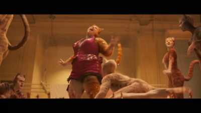 ♪ So for Old Gumbie Cats
Let's now give three cheers ♪ - Cats