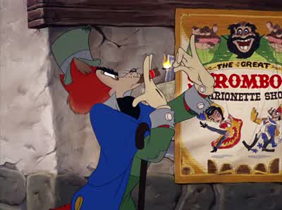Well well wellStromboli So that old rascal's back in town ehRemember Gideon the time I tied strings on youand passed you off as a puppetWe nearly put one over on that old gypsy that time - Pinocchio