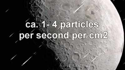 So on the Moon we have an average flux - American Moon