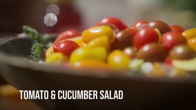 So this one here
is cucumber and tomato salad. - Searching for Soul Food