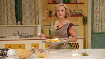 So while our nachos cook,
why not let our bodies - At Home with Amy Sedaris