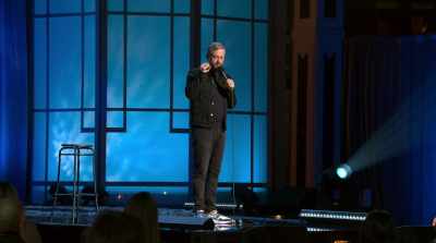 So you put your golf bag on a llama
and it carries your bag. - Nate Bargatze: The Greatest Average American