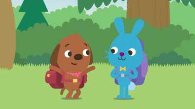 So ready.
See? My backpack is stuffed full... - Sago Mini Friends