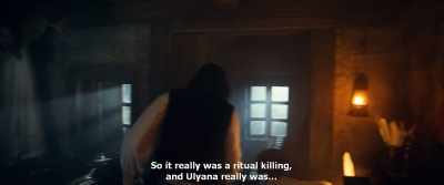 So it really was a ritual killing,
and Ulyana really was... - Gogol. Viy