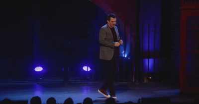 So they ring back and they go...
Her fiance at the time... - Jim Jefferies: This Is Me Now