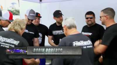 So, Robin Roberts
and Bruder. Nice. - Street Outlaws No Prep Kings Team Attack