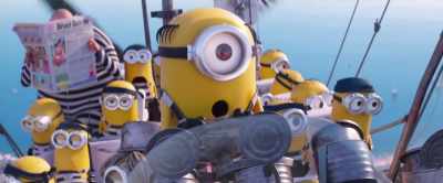 "So sad." Goodbye emoji. "Was it a..." - Despicable Me 3