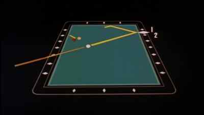 So shoot halfway between
the first and second diamonds, - Donald in Mathmagic Land