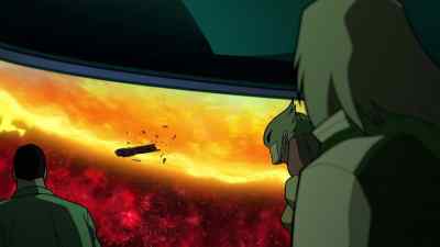 So, we should leave before
either side sees us. - Green Lantern: Beware My Power
