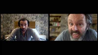 So Simon wants to rehearse a play
over the Internet? - Staged
