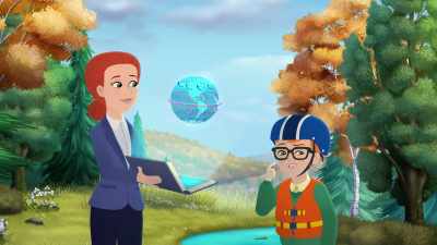 So, since we're in
the northern hemisphere, - The Magic School Bus Rides Again: The Frizz Connection