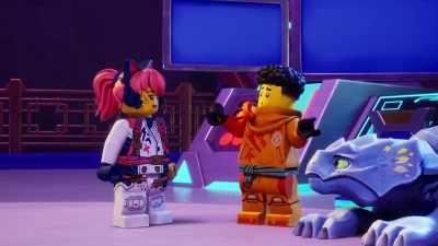 So, sometimes I get so desperate,
I watch Intelligent George, - LEGO Ninjago: Dragons Rising