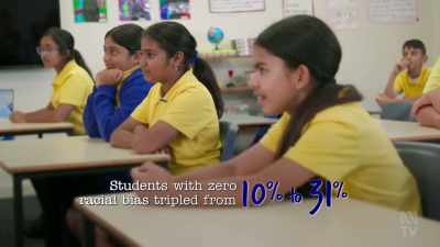 So students with zero racial bias
went from 10% to 31%. - The School That Tried to End Racism